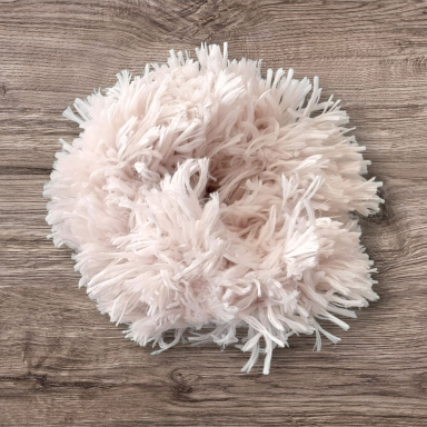 The Feather Touch Cream Scrunchie